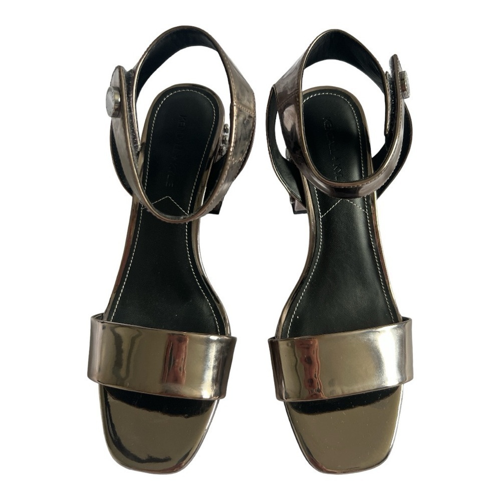 Kendall & Kylie Studded Sandal Ankle
Strap Pewter Sophie 2